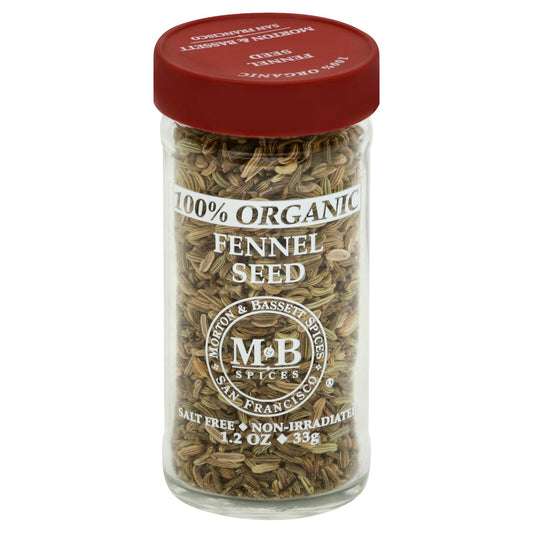 Morton & Bassett Fennel Seed Organic 1.2 Oz Pack of 3