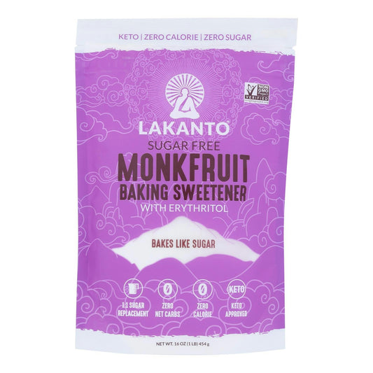 Lakanto - Sweetener Baking Monkfruit 16 oz (Pack of 8)