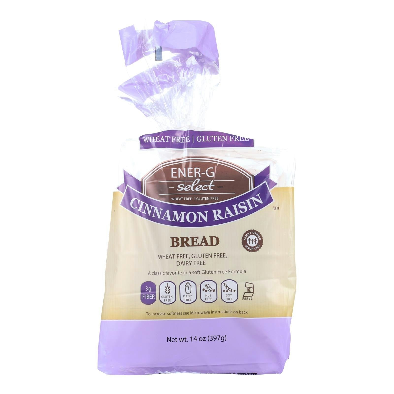 Ener G Foods Ener-G Foods Bread - Select - Cinnamon Raisin