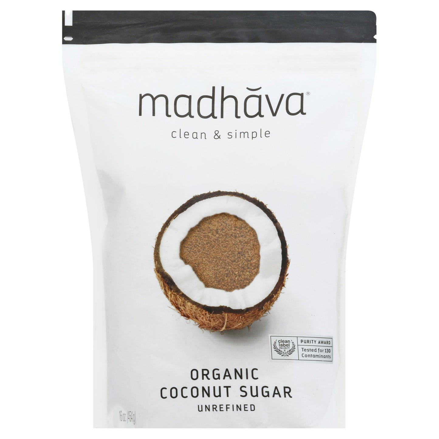 Madhava Sugar Coconut Blonde Organic 16 Oz (Pack of 6)