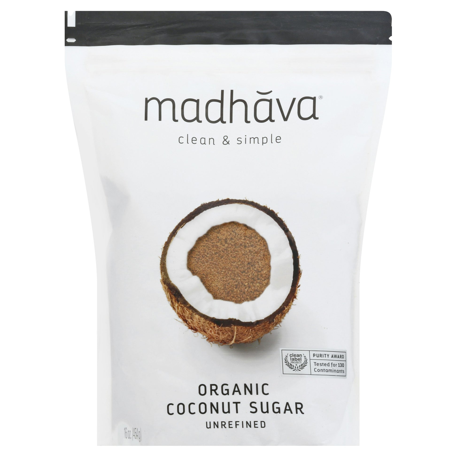 Madhava Sugar Coconut Blonde Organic 16 Oz (Pack of 6)