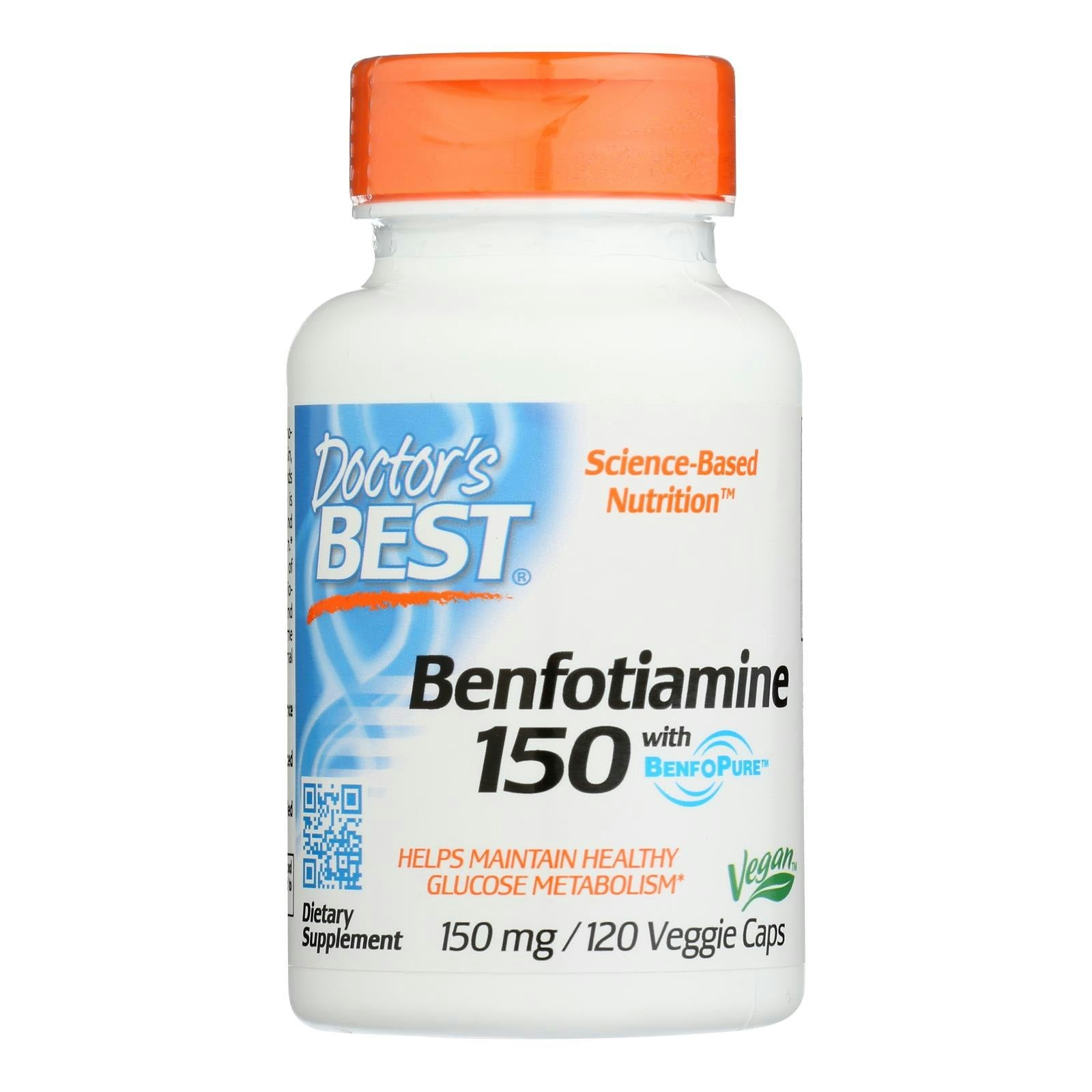 Doctor's Best Benfotiamine 150mg - 120 Vegetarian Capsules