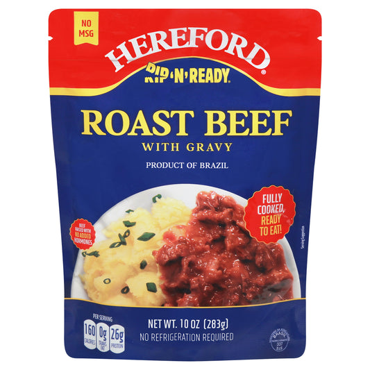 Hereford Meat Roast Beef with Gravy 10 oz (Pack of 12)