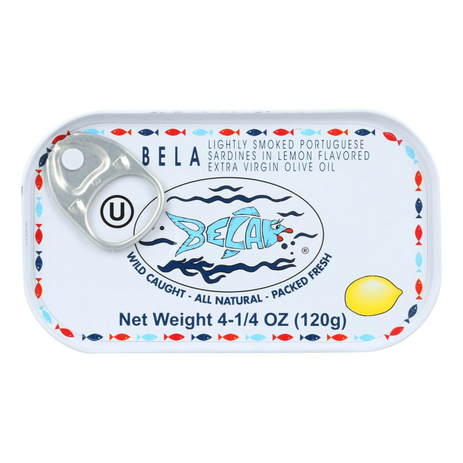 Bela Sardines Lightly Smoked in Extra Virgin Olive Oil Lemon Flavored