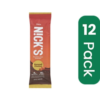 Nicks Bar Karamel Choklad 1.76 oz (Pack of 12)