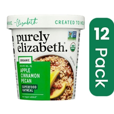 Purely Elizabeth - Oatmeal Apple Cinnamon Pecan 2 oz (Pack of 12)