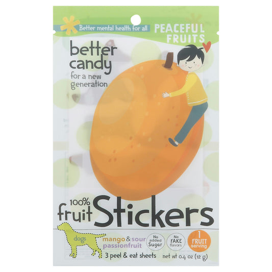 Peaceful Fruits Fruit Stickers Mango Passion 1 Oz (Pack of 12)