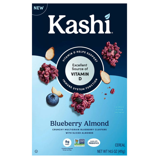 Kashi Cereal Blueberry Almond 14.5 Oz Pack of 8