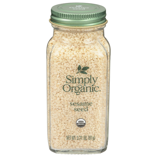 Simply Organic Seed Sesame Whole Organic 3.21 Oz (Pack of 6)