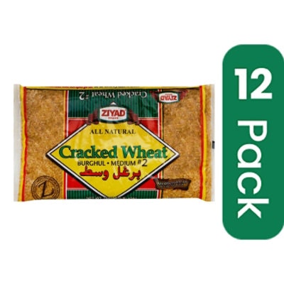 Ziyad Cracked Wheat Burghul-Medium No2 16 oz (Pack of 12)