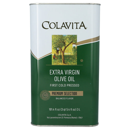 Colavita Oil Olive Extra Virgin 3Liter Tin 101.4 oz (Pack of 4)