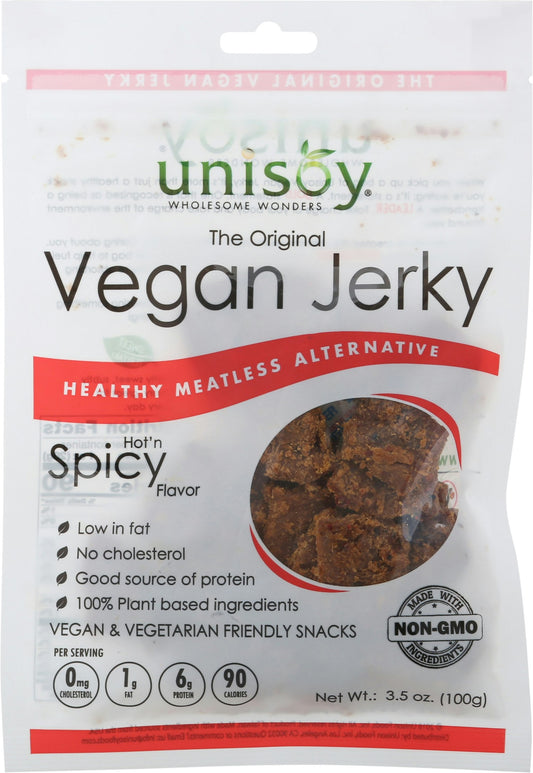 Unisoy Jerky Spicy 3.5 Oz Pack of 12