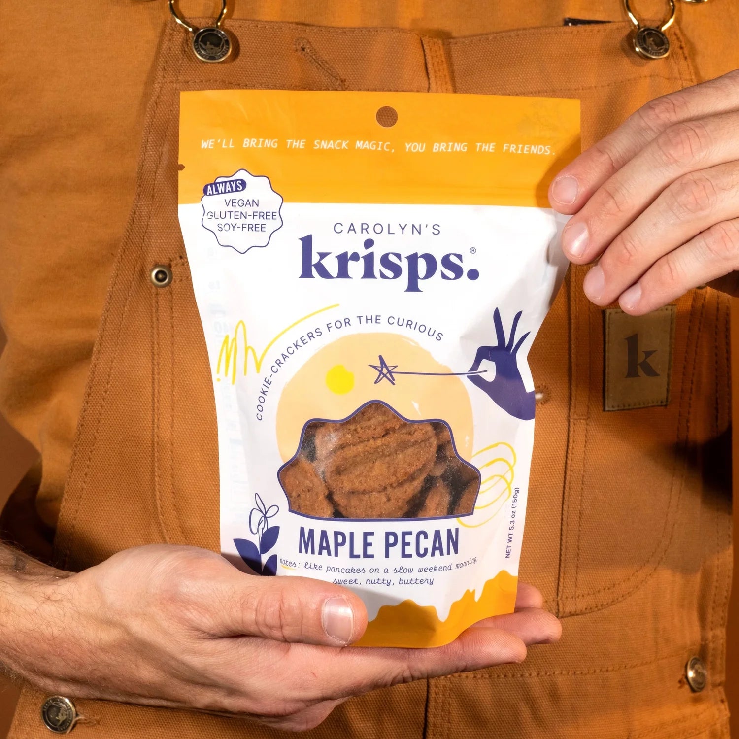 Carolyns Krisps Maple Pecan Alt Grain Crackers Crisps