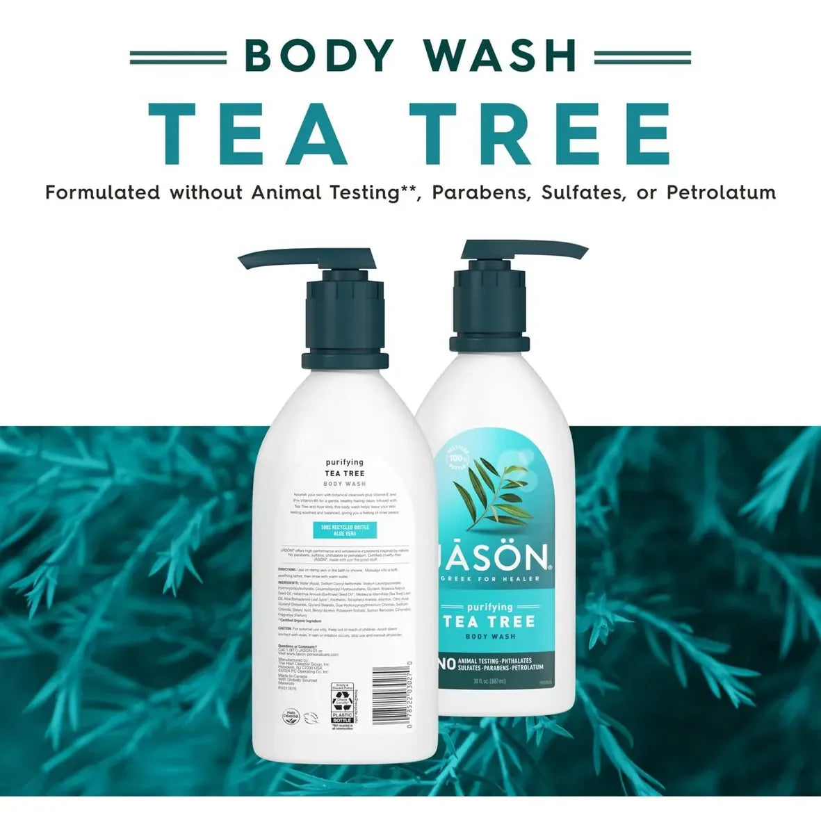 JASON (Pack Of 5) Jason Body Wash Tea Tree 30 Oz