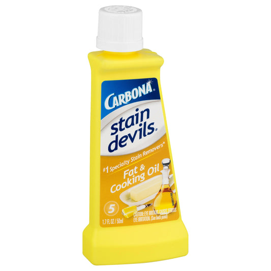 Carbona Stain Devils Stain Remover Fat & Cooking Oil Bottle - 1.7 Fl. oz (Pack of 6)