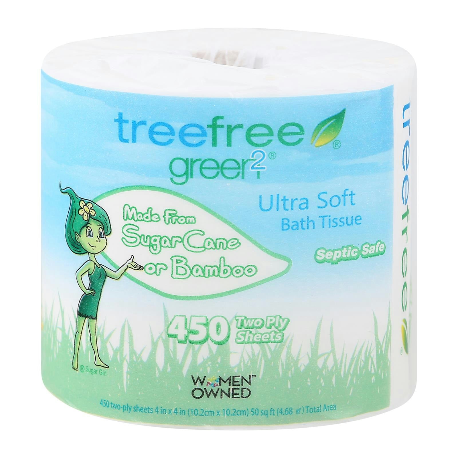 Green 2 - Bath Tissue 450 Sheet 2ply (Pack of 24)
