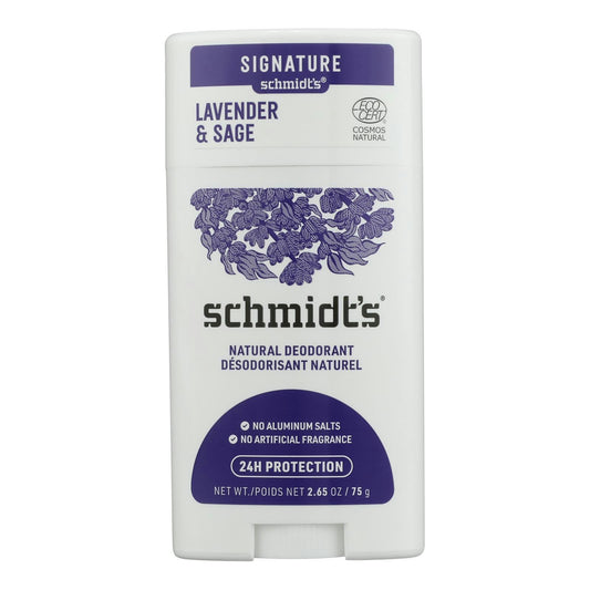 Schmidts Deodorant Lavender Sage 2.65 Oz (Pack of 3)