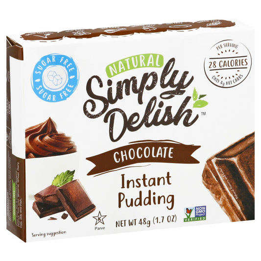 Simply Delish Mix Pudding Pie Chocolate 1.7 Oz Pack of 6