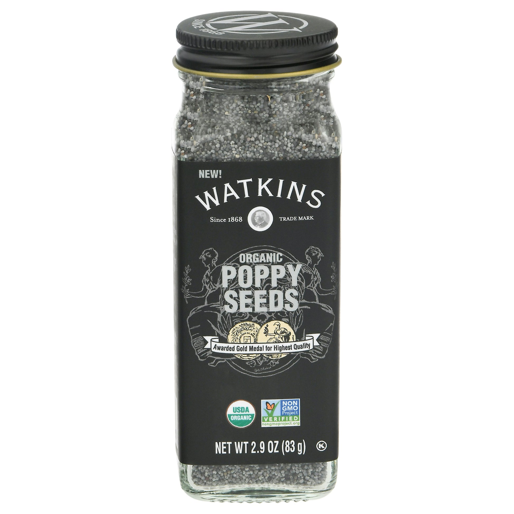 Watkins Seeds Poppy Organic 2.9 Oz Pack of 3