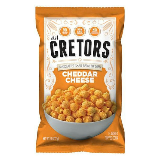 G.H. Cretors Cheddar Cheese Popcorn 2.5 Oz Pack of 6