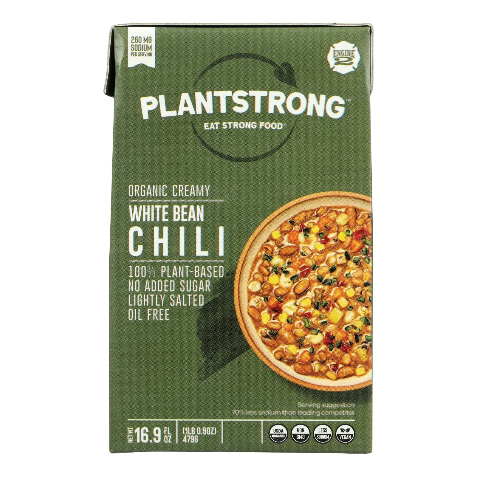 Plantstrong - Chili Creamy White Bean 16.9 fl oz (Pack of 6)