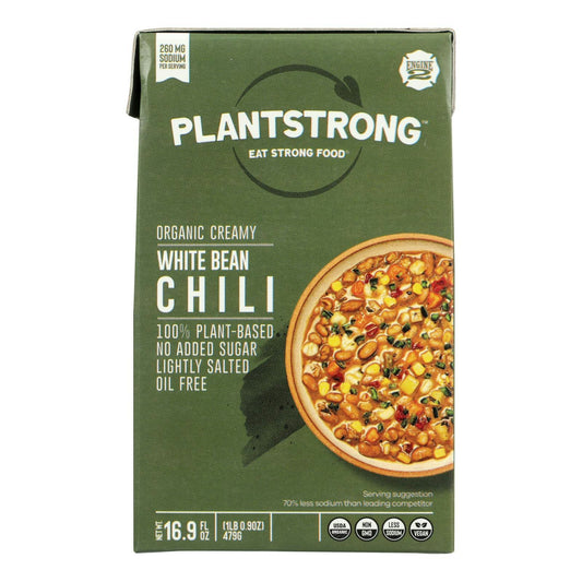 Plantstrong - Chili Creamy White Bean 16.9 fl oz (Pack of 6)
