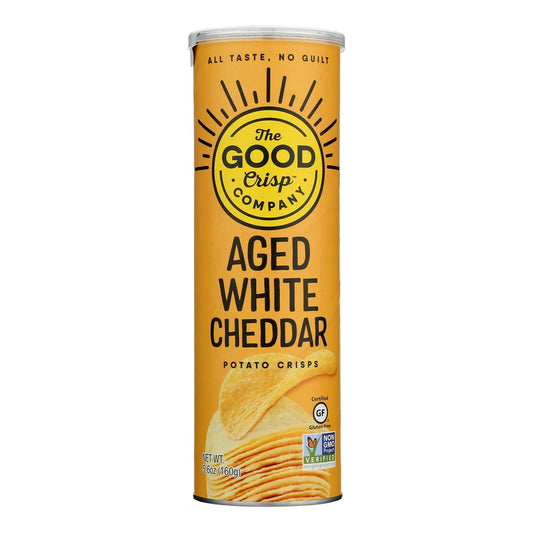 The Good Crisp Company - Potato Crisp Aged White Cheddar 5.6 oz (Pack of 8)