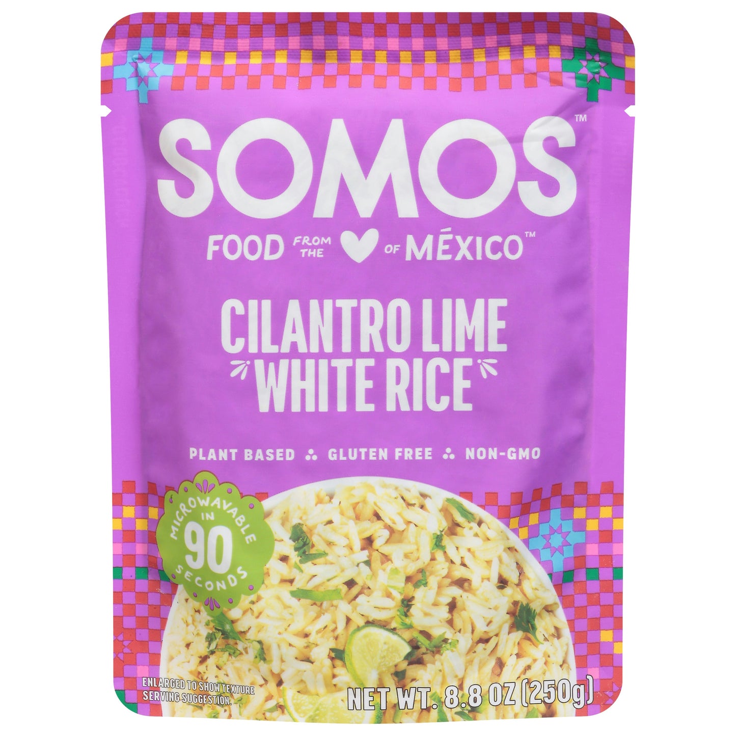 Somos Rice White Cilantro Lime 8.8 Oz (Pack of 6)
