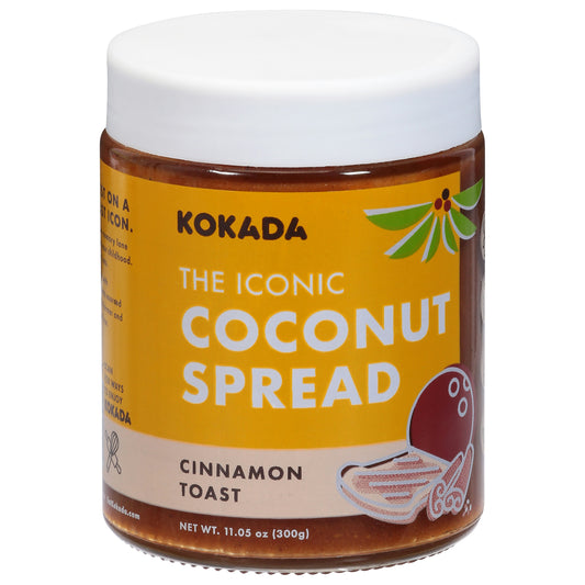 Kokada Coconut Spread Cinnamon Toast Organic 11.05 Oz Pack of 8