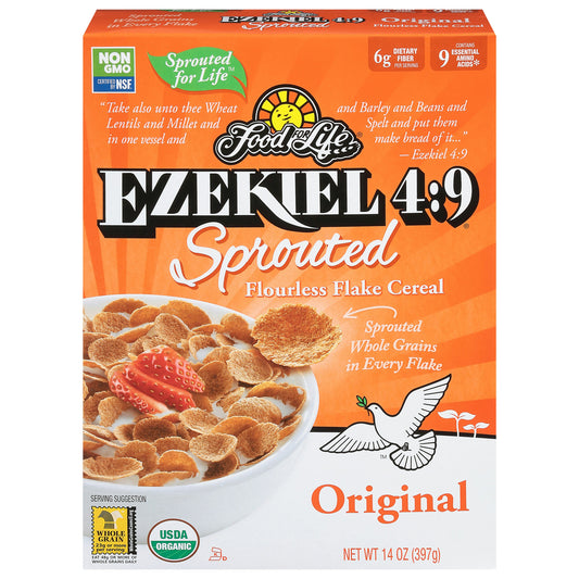 Food For Life Cereal Flaked Sprouted Organic 14 Oz (Pack of 6)