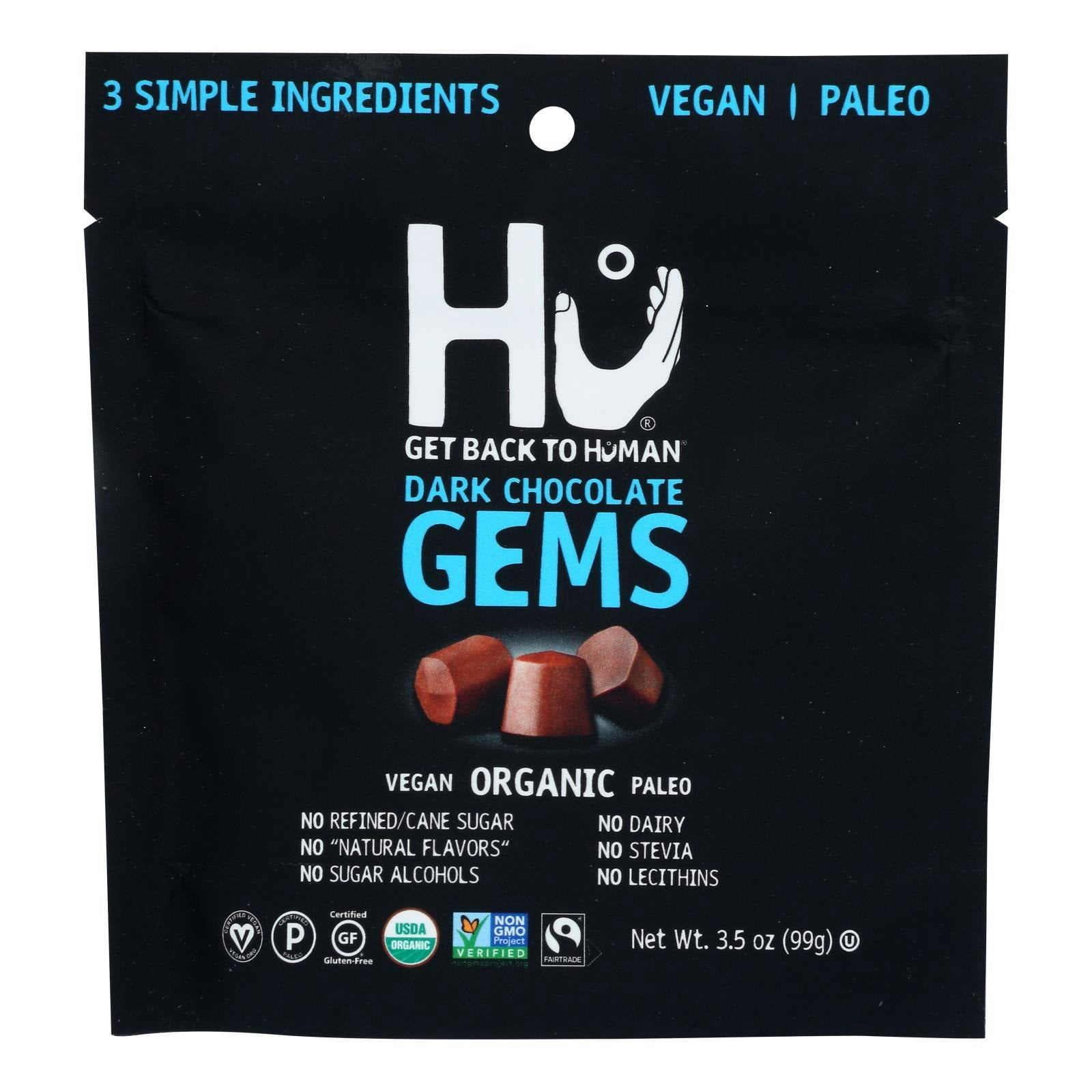 Hu Candy Dark Chocolate Gems