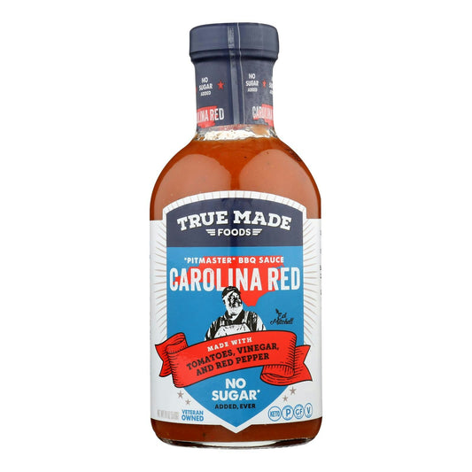 True Made Foods - Sauce Barbeque Carol Red Style 18 oz (Pack of 6)
