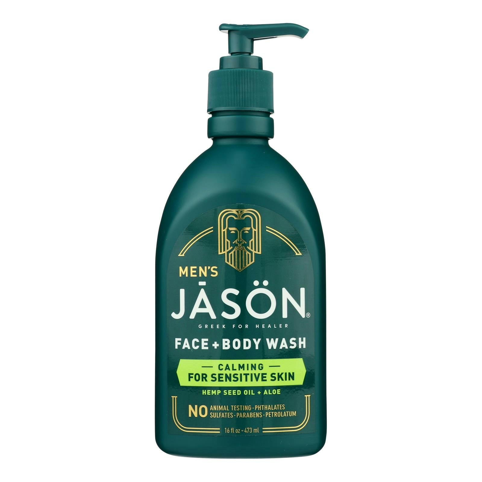 Jason Natural Products - Face &Body Wash Mens Calm - 16 fl. Oz
