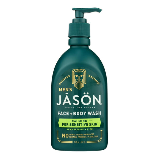 Jason Natural Products - Face &Body Wash Mens Calm - 16 fl. Oz
