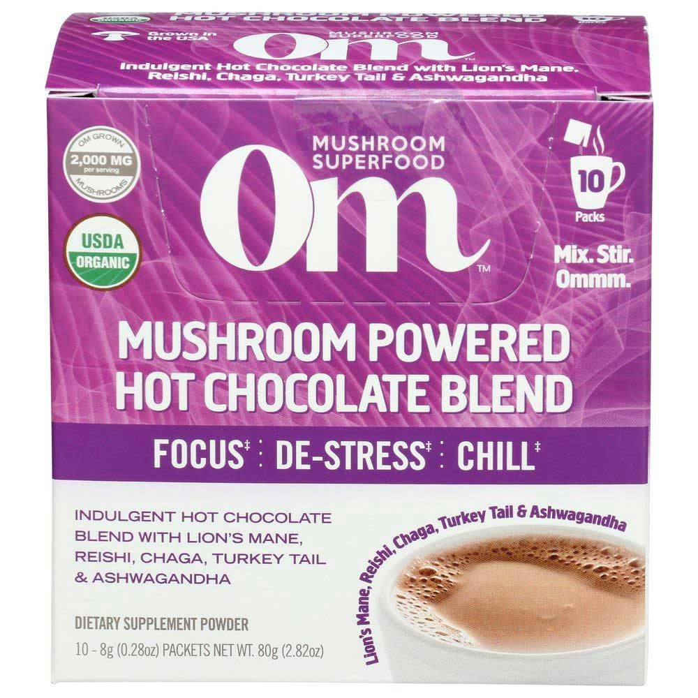 Om Mushrooms Om Organic Mushroom Powered Hot Chocolate Blend