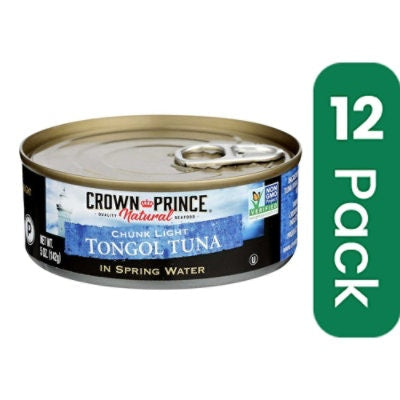 Crown Prince Natural Chunk Light Tongul Tuna - 5 Ounce (Pack of 12)