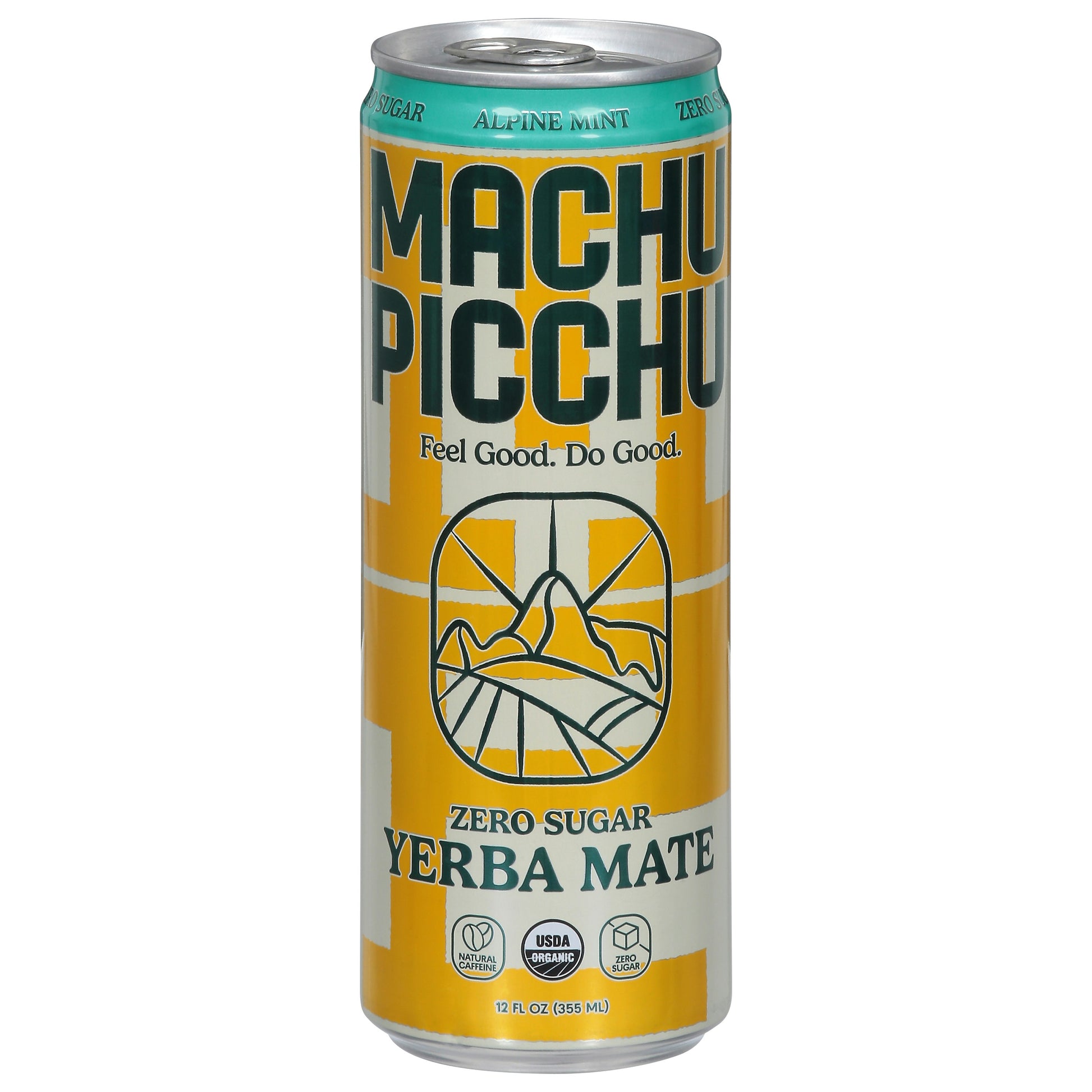 Machu Picchu Yerba Mate Alpine Mint Organic 12 Fl Oz (Pack of 12)