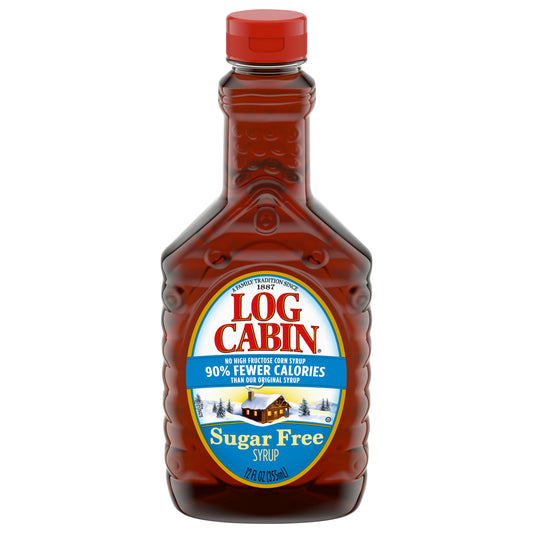 Log Cabin Syrup Sugar Free 12 Fo Pack of 12