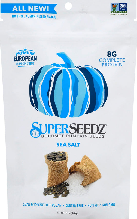 Super Seedz Seed Pumpkin Sea Salt 5 oz (Pack of 6)