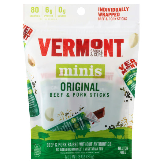 Vermont S Beef Pork Stck Cr Ppr 3 Oz Pack of 8