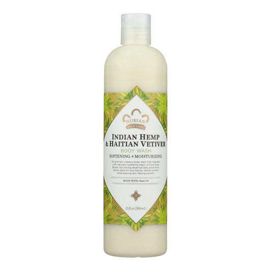 Nubian Heritage Body Wash Indian Hemp & Haitian Neem 13 Fl Oz (Pack of 3)