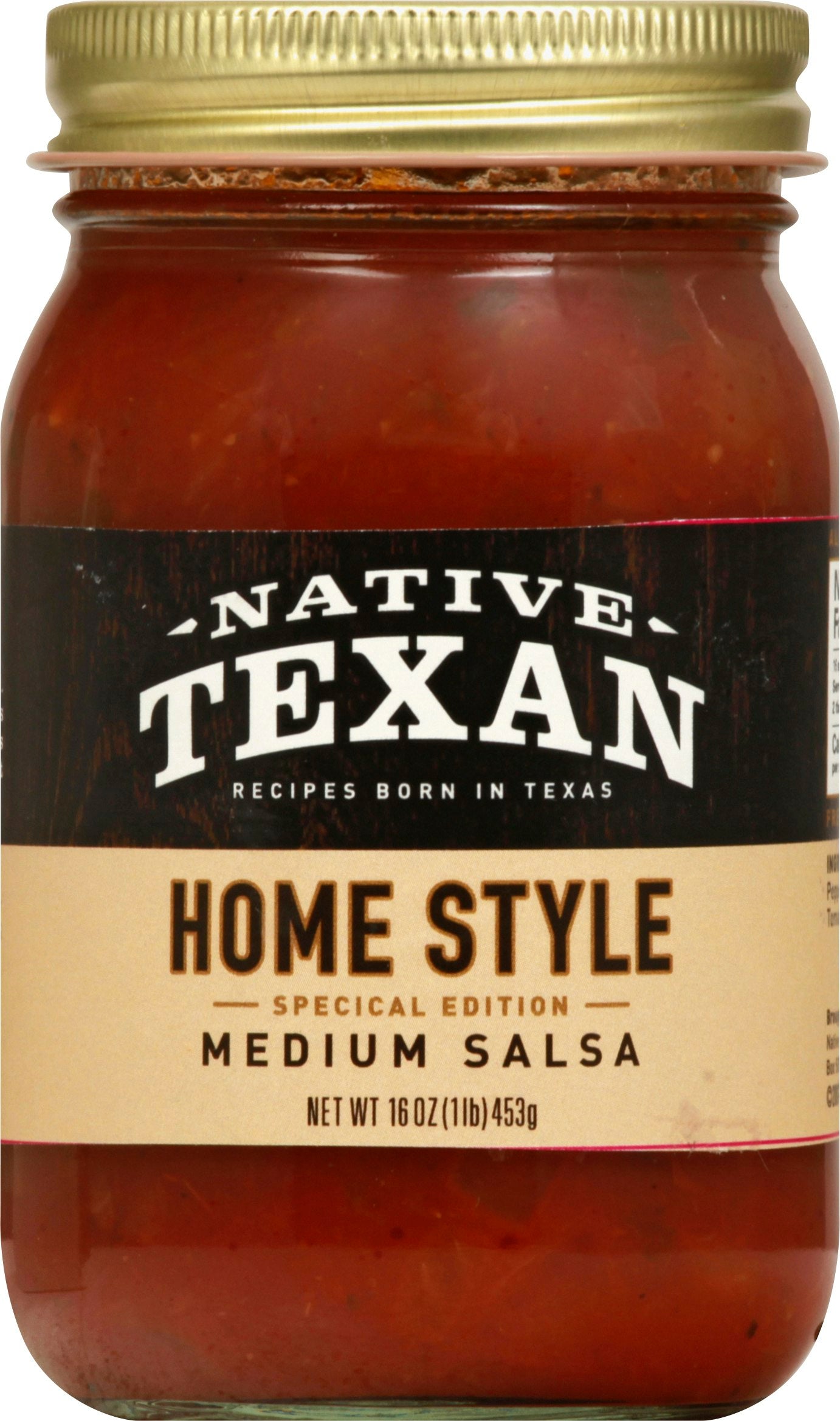 Native Texan Salsa Homemade Style Medium Special Edition 16 Oz (Pack of 6)