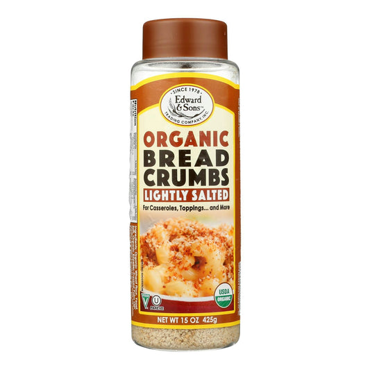 Edward and Sons Organic Breadcrumbs - Lightly Salted 15 oz (Pack of 6)