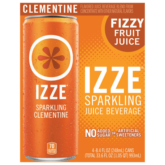 Izze Beverage Juice Sparkling Clementine 33.6 Fo Pack of 6