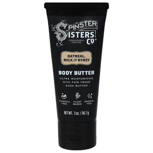 Spinster Sisters Co Body Butter Oatmeal Milk And Honey 2 Oz Pack of 6