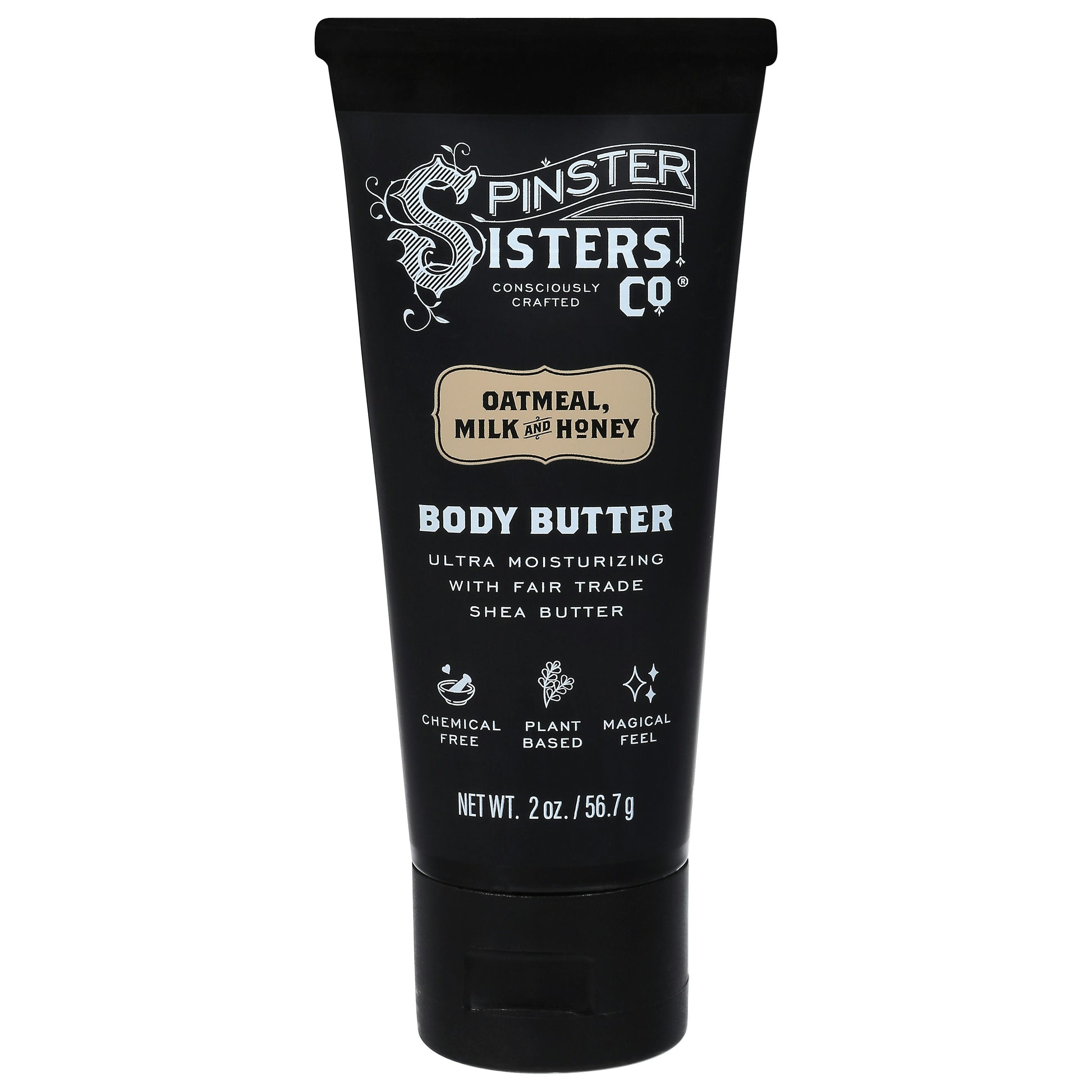 Spinster Sisters Co Body Butter Oatmeal Milk And Honey 2 Oz Pack of 6