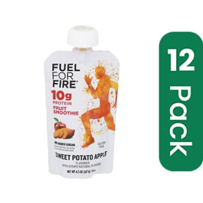 Fuel For Fire Sweet Potato Apple Protein Smoothie - 4.5 Ounce (Pack of 12)