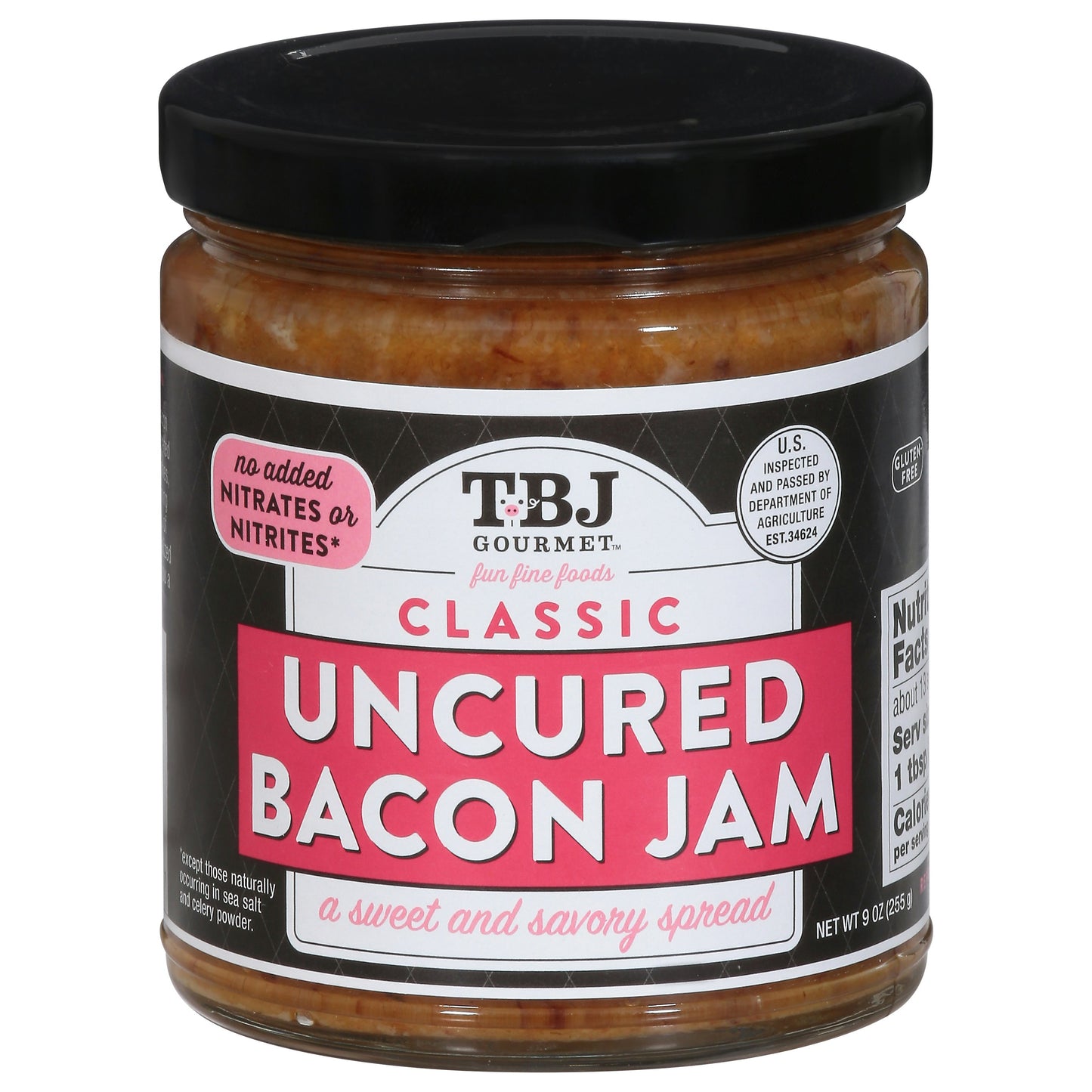 Tbj Gourmet Jam Bacon Classic 9 oz (Pack of 6)
