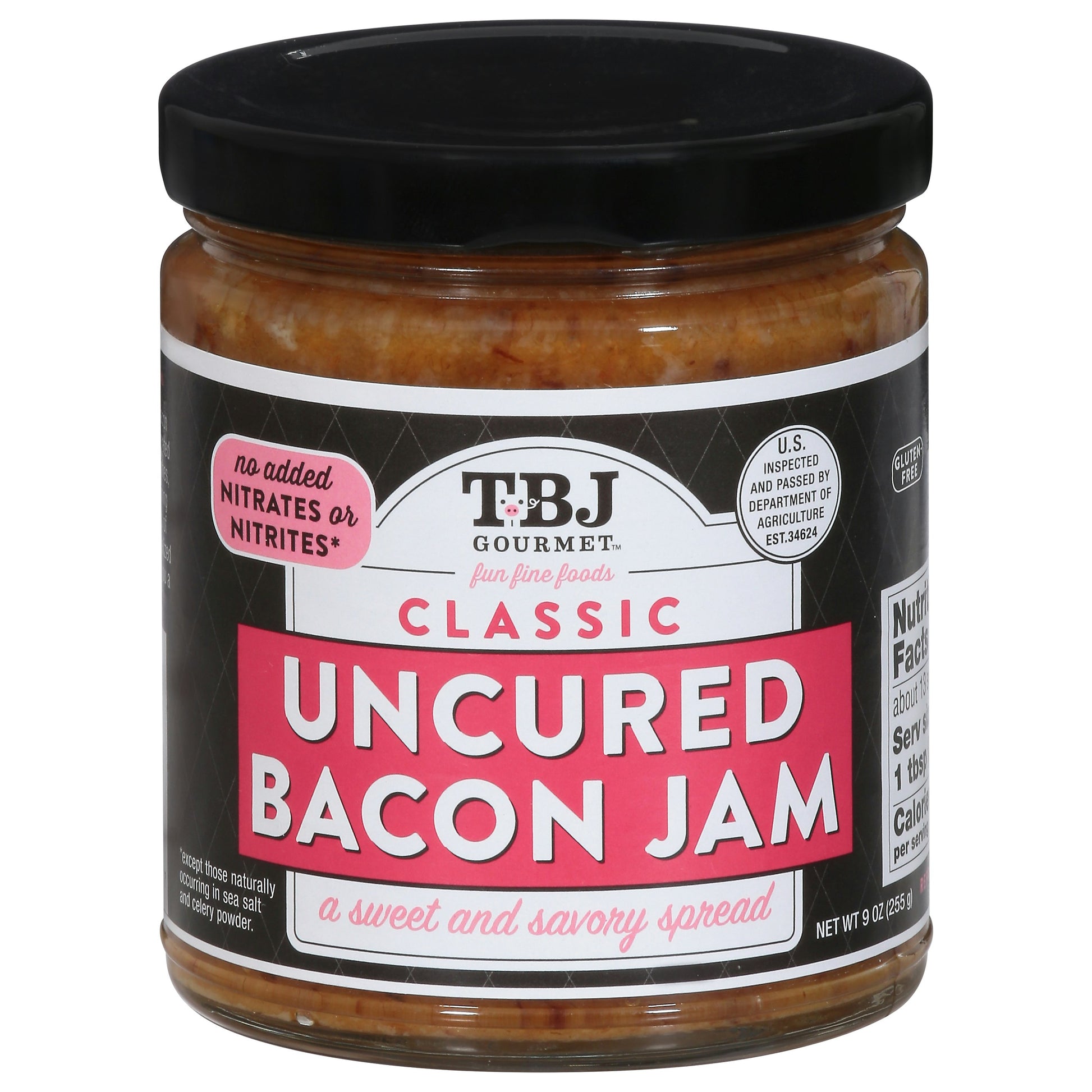 Tbj Gourmet Jam Bacon Classic 9 oz (Pack of 6)