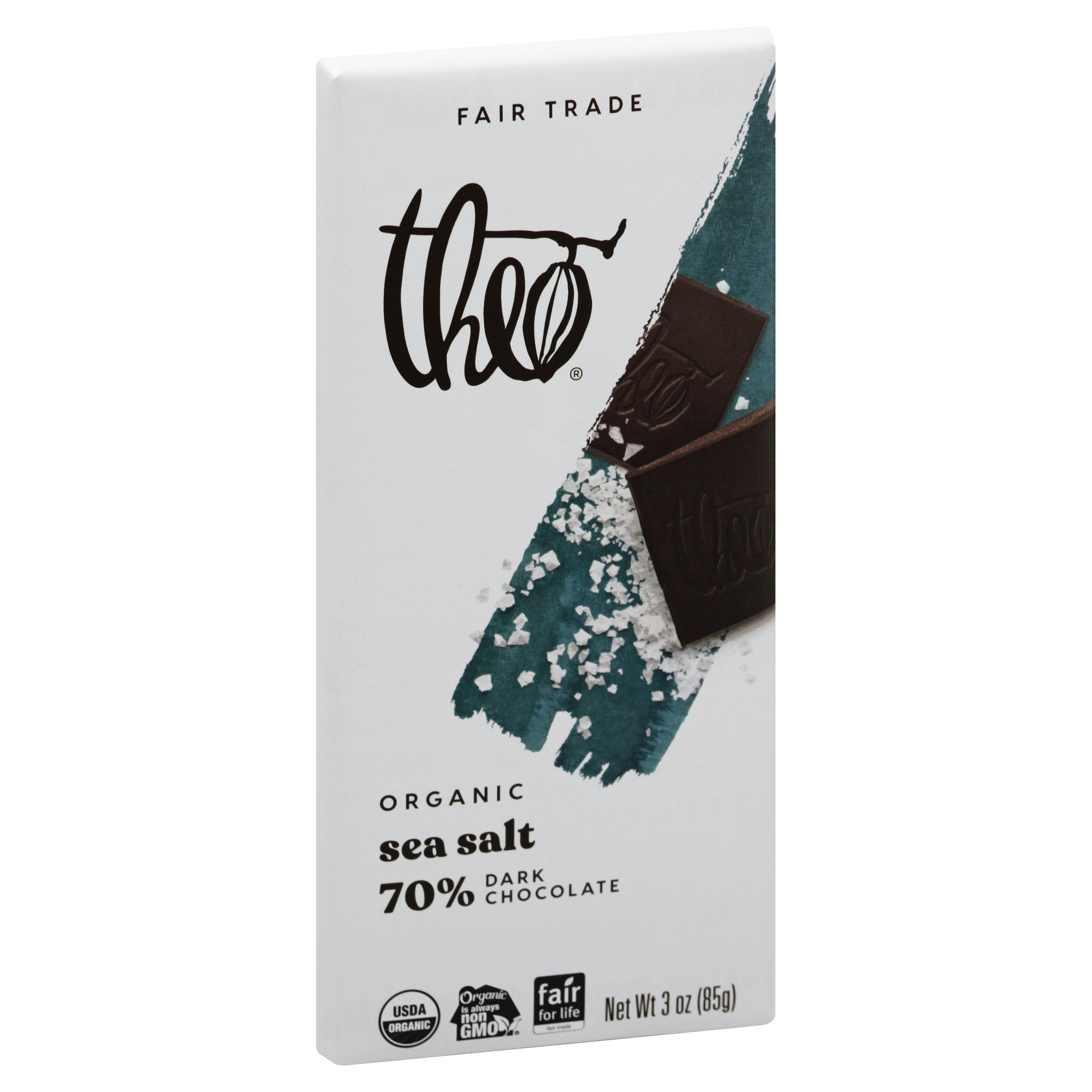 Theo Chocolate Bar Dark Seasalt Organic
